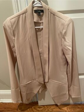Lulus Miss Punctuality Taupe Lightweight Blazer XS